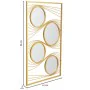 Wall mirror Alexandra House Living Gold Metal Iron Mirror 2 x 96 x 61 cm by Alexandra House Living, Wall-Mounted Mirrors - Re...