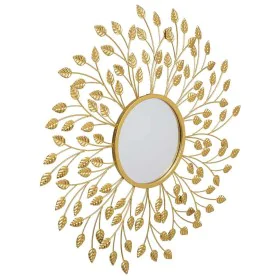 Wall mirror Alexandra House Living Gold Metal Iron Mirror 2 x 79 x 79 cm by Alexandra House Living, Wall-Mounted Mirrors - Re...