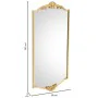 Espejo de pared Alexandra House Living Oro Metal Hierro Espejo 3 x 107 x 50 cm de Alexandra House Living, Espejos de pared - ...