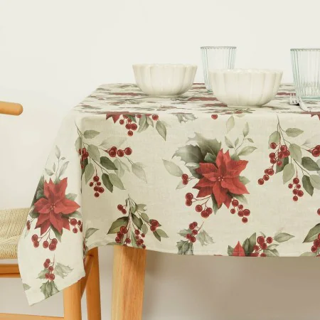 Nappe enduite antitache Belum Christmas Rouge Vert Lin 200 x 150 cm de Belum, Nappes - Réf : S9802117, Prix : 30,49 €, Remise...