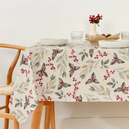 Stain-proof resined tablecloth Belum Christmas Red Green Natural 250 x 150 cm by Belum, Tablecloths - Ref: S9802123, Price: 3...