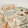 Stain-proof resined tablecloth Belum Christmas Deer Brown Red Green Linen 100 x 150 cm by Belum, Tablecloths - Ref: S9802170,...