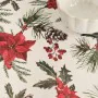 Fleckenabweisende geharzte Tischdecke Belum Christmas Flowers Rot grün natürlich 150 x 150 cm von Belum, Tischdecken - Ref: S...