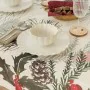 Stain-proof resined tablecloth Belum Christmas Flowers White Brown Red Green 300 x 150 cm by Belum, Tablecloths - Ref: S98021...