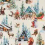 Stain-proof resined tablecloth Belum Christmas Landscape Multicolour 150 x 150 cm by Belum, Tablecloths - Ref: S9802196, Pric...