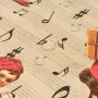 Fleckenabweisende geharzte Tischdecke Belum Christmas Sheet Music Schwarz Rot grün Leinen 150 x 150 cm von Belum, Tischdecken...