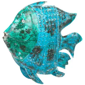 Decorative Figure Alexandra House Living Blue Mango wood Fish 10 x 80 x 105 cm by Alexandra House Living, Collectables - Ref:...