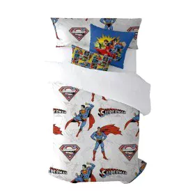 Housse de Couette Superman Man of Steel Multicouleur 175 Fils 220 x 220 cm de Superman, Couettes et housses de couette - Réf ...