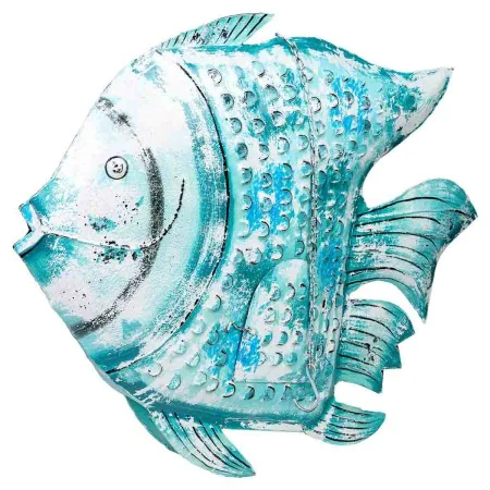 Figurine Décorative Alexandra House Living Bleu Bois de manguier Poisson 15 x 83 x 107 cm de Alexandra House Living, Pièces d...