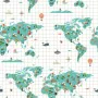 Nordic cover Kids&Cotton Mapamundi Multicolour 260 x 240 cm World Map by Kids&Cotton, Quilts and quilt covers - Ref: S9803694...