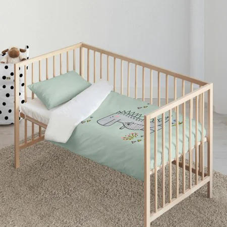 Set di copripiumino Kids&Cotton Italo Big Menta 100 x 120 cm di Kids&Cotton, Piumini e copripiumini - Rif: S9804098, Prezzo: ...