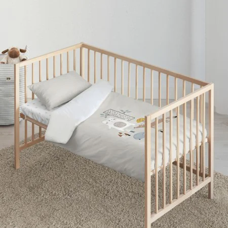 Parure de couette Kids&Cotton Kenai Big Beige 100 x 120 cm de Kids&Cotton, Couettes et housses de couette - Réf : S9804117, P...