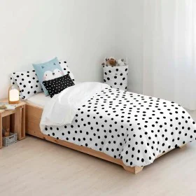 Capa nórdica Kids&Cotton Kibo Branco Preto 175 Fios 180 x 220 cm 180 x 240 cm de Kids&Cotton, Edredão e capas de edredão - Re...