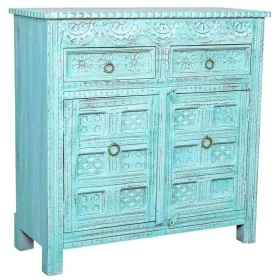 Sideboard Alexandra House Living Blue Mango wood 41 x 101 x 101 cm by Alexandra House Living, Sideboards - Ref: D1632770, Pri...