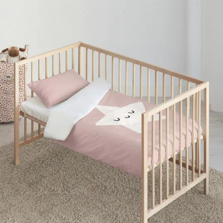 Bettbezug-Set Kids&Cotton Nadir Rosa 100 x 120 cm von Kids&Cotton, Bettdecken und Bettdeckenbezüge - Ref: S9804174, Preis: 20...