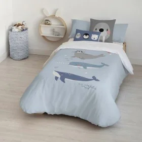 Housse de Couette Kids&Cotton Tabor Big Bleu 175 Fils 180 x 220 cm 180 x 240 cm de Kids&Cotton, Couettes et housses de couett...