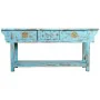 Konsolentisch mit Schubladen Alexandra House Living Blau Mango-Holz 45 x 80 x 181 cm von Alexandra House Living, Tische - Ref...