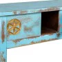 Konsolentisch mit Schubladen Alexandra House Living Blau Mango-Holz 45 x 80 x 181 cm von Alexandra House Living, Tische - Ref...