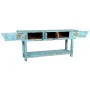 Konsolentisch mit Schubladen Alexandra House Living Blau Mango-Holz 45 x 80 x 181 cm von Alexandra House Living, Tische - Ref...