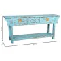 Konsolentisch mit Schubladen Alexandra House Living Blau Mango-Holz 45 x 80 x 181 cm von Alexandra House Living, Tische - Ref...