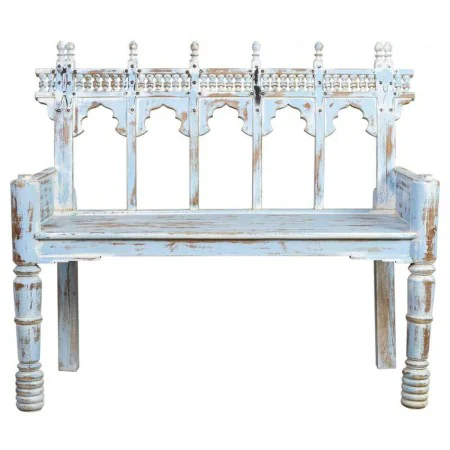 Bench Alexandra House Living Blue Mango wood 56 x 104 x 118 cm by Alexandra House Living, Benches - Ref: D1632788, Price: 396...