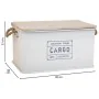 Baúl Alexandra House Living Cargo Blanco Cáñamo Metal Madera de abeto 38 x 60 x 33 cm de Alexandra House Living, Baúles - Ref...