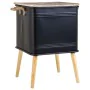 Mesa de Cabeceira Alexandra House Living Preto 41 x 41 x 61 cm de Alexandra House Living, Mesinhas de cabeceira - Ref: D16328...