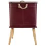 Mesa de Cabeceira Alexandra House Living Vermelho 41 x 41 x 61 cm de Alexandra House Living, Mesinhas de cabeceira - Ref: D16...