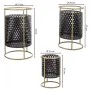 Conjunto de vasos Alexandra House Living Preto Metal Ferro 27 x 74 x 27 cm 3 Peças de Alexandra House Living, Vasos - Ref: D1...