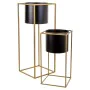 Conjunto de vasos Alexandra House Living Preto Metal Ferro 26 x 178 x 26 cm 2 Peças de Alexandra House Living, Vasos - Ref: D...