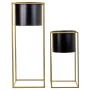 Conjunto de vasos Alexandra House Living Preto Metal Ferro 26 x 178 x 26 cm 2 Peças de Alexandra House Living, Vasos - Ref: D...