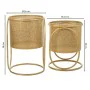 Conjunto de vasos Alexandra House Living Ouro Metal Ferro 26 x 178 x 26 cm 2 Peças de Alexandra House Living, Vasos - Ref: D1...