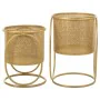 Set de Maceteros Alexandra House Living Oro Metal Hierro 26 x 178 x 26 cm 2 Piezas de Alexandra House Living, Maceteros - Ref...