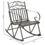 Rocking chair Alexandra House Living Brown Iron 24 x 45 x 24 cm by Alexandra House Living, Chairs - Ref: D1632837, Price: 123...