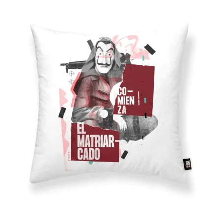 Cushion cover La casa de papel Aikido A White Multicolour 45 x 45 cm by La casa de papel, Cushion Covers - Ref: S9805809, Pri...