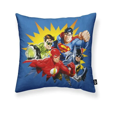 Cushion cover Justice League Justice League B Blue Multicolour 45 x 45 cm by Justice League, Cushion Covers - Ref: S9805850, ...