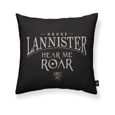 Fodera per cuscino Game of Thrones Lannister A Nero Multicolore 45 x 45 cm di Game of Thrones, Copricuscini e federe - Rif: S...