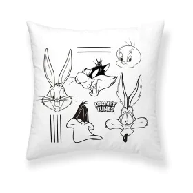 Capa de travesseiro Looney Tunes Looney B&w B Branco Multicolor 45 x 45 cm de Looney Tunes, Capas - Ref: S9805858, Preço: 9,7...