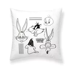 Housse de coussin Looney Tunes Looney B&w B Blanc Multicouleur 45 x 45 cm de Looney Tunes, Housses de coussin - Réf : S980585...