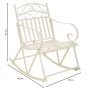 Silla mecedora Alexandra House Living Blanco Hierro 24 x 45 x 24 cm de Alexandra House Living, Sillas - Ref: D1632838, Precio...