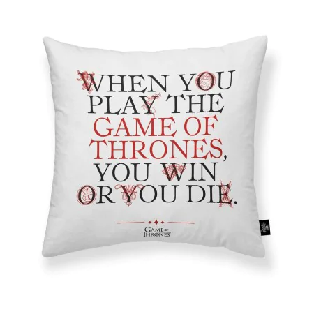 Housse de coussin Game of Thrones Play Got A Multicouleur 45 x 45 cm de Game of Thrones, Housses de coussin - Réf : S9805872,...