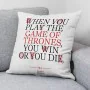 Housse de coussin Game of Thrones Play Got A Multicouleur 45 x 45 cm de Game of Thrones, Housses de coussin - Réf : S9805872,...