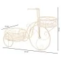 Flower Pot Stand Alexandra House Living White Metal Iron Bicycle 30 x 61 x 55 cm by Alexandra House Living, Accessories - Ref...