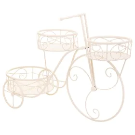 Flower Pot Stand Alexandra House Living White Metal Iron Bicycle 28 x 28 x 28 cm by Alexandra House Living, Accessories - Ref...