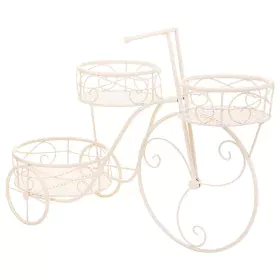 Soporte para Maceta Alexandra House Living Blanco Metal Hierro Bicicleta 28 x 28 x 28 cm de Alexandra House Living, Accesorio...