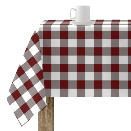 Nappe antitache Belum Cuadros Bordeaux 300 x 150 cm de Belum, Nappes - Réf : S9806500, Prix : 43,25 €, Remise : %