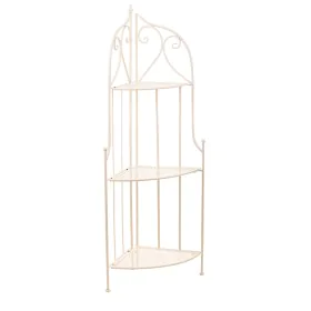 Estante de Esquina Alexandra House Living Branco Metal Ferro Forja 30 x 38 x 30 cm de Alexandra House Living, Estantes de can...