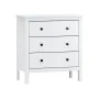 Chest of drawers Alexandra House Living White 76 x 81 x 39 cm 3 drawers by Alexandra House Living, Cupboards and shelving - R...