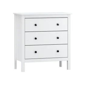 Cassettiera Alexandra House Living Bianco 76 x 81 x 39 cm 3 cassetti di Alexandra House Living, Armadi e mensole - Rif: D1632...