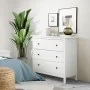 Chest of drawers Alexandra House Living White 76 x 81 x 39 cm 3 drawers by Alexandra House Living, Cupboards and shelving - R...